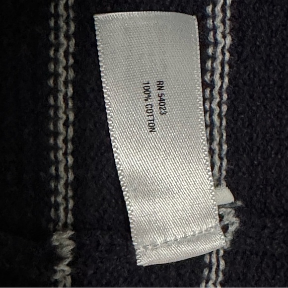 116 GAP | EUC Women’s White Navy Blue Striped Knit Open-Front Cardigan (Size M) - Picture 7 of 11